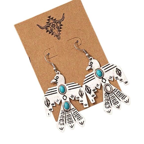 Phoenix Thunderbird Earrings - Picture 1 of 7